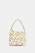 Irregular beaded clutch