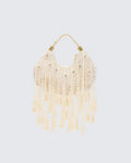 Ivory decorative pendant bag