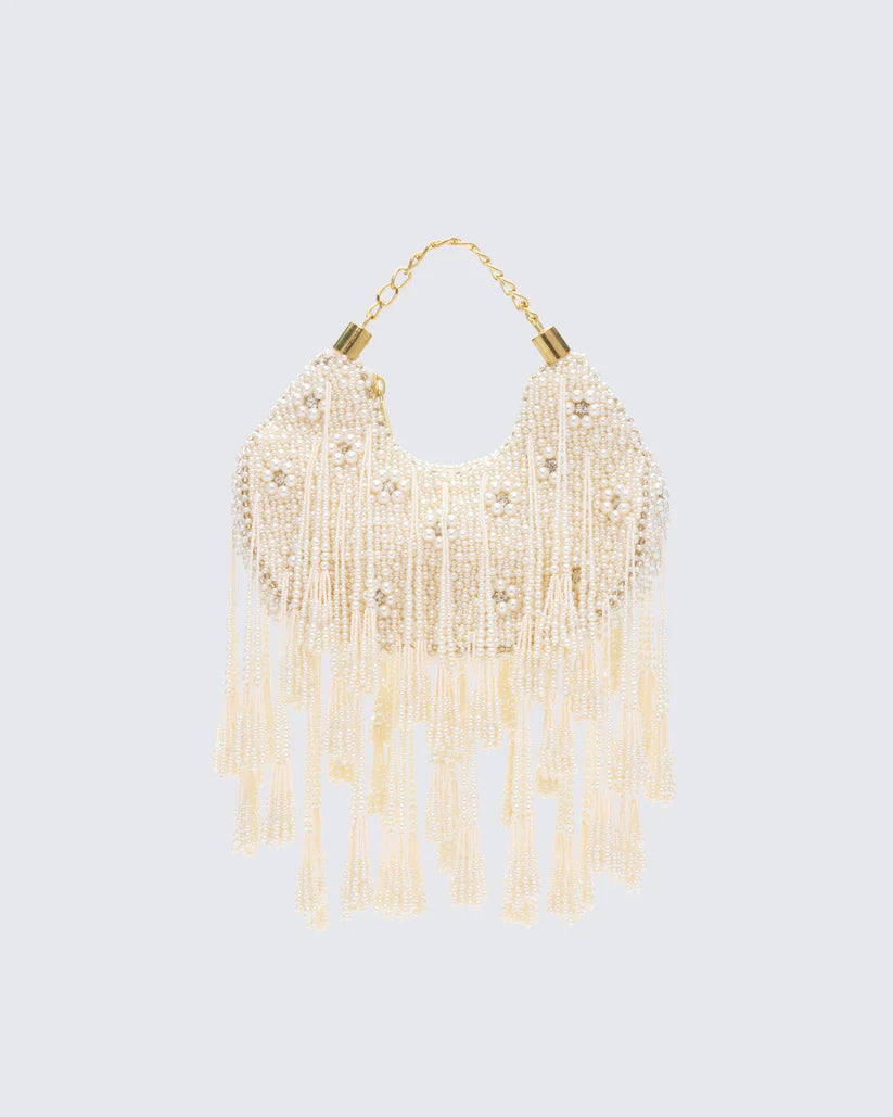 Ivory decorative pendant bag