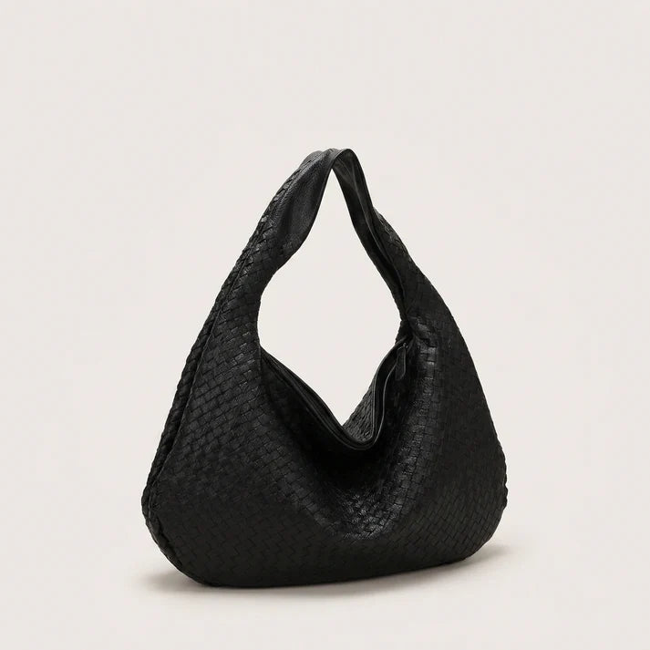 Spacious, High-Capacity PU Leather Hobo Crescent Shoulder Bag