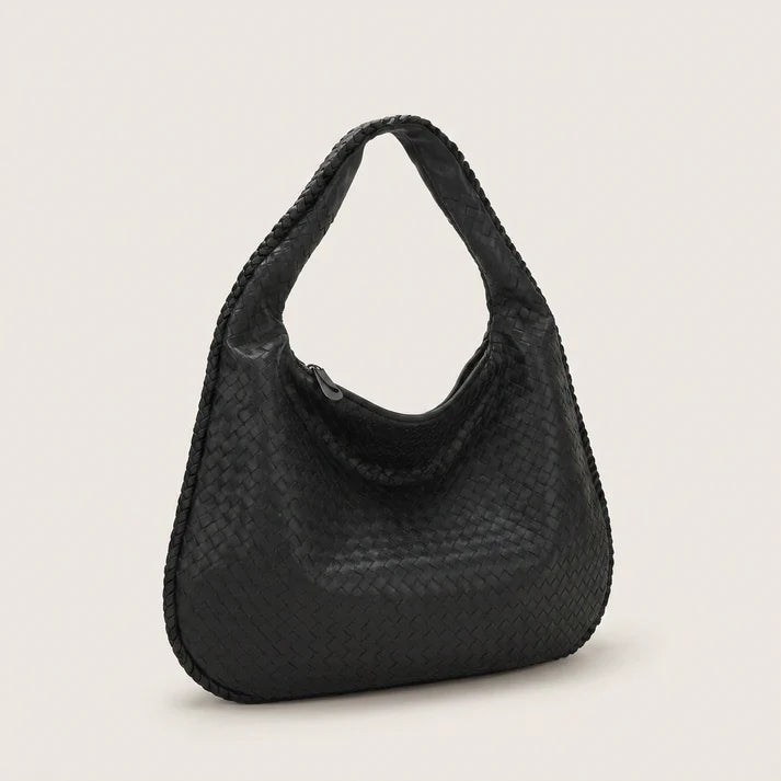 Spacious, High-Capacity PU Leather Hobo Crescent Shoulder Bag