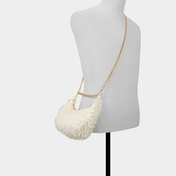 Pearl Chain Shoulder Clutch