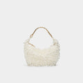 Pearl Chain Shoulder Clutch