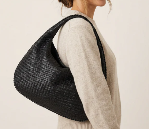 Spacious, High-Capacity PU Leather Hobo Crescent Shoulder Bag